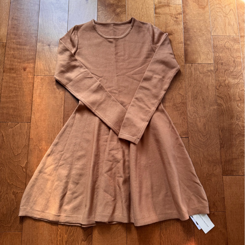NWT - COMMENSE - Camel Long Sleeve Dress